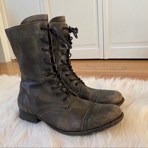 Allsaints jacks place leather combat boots